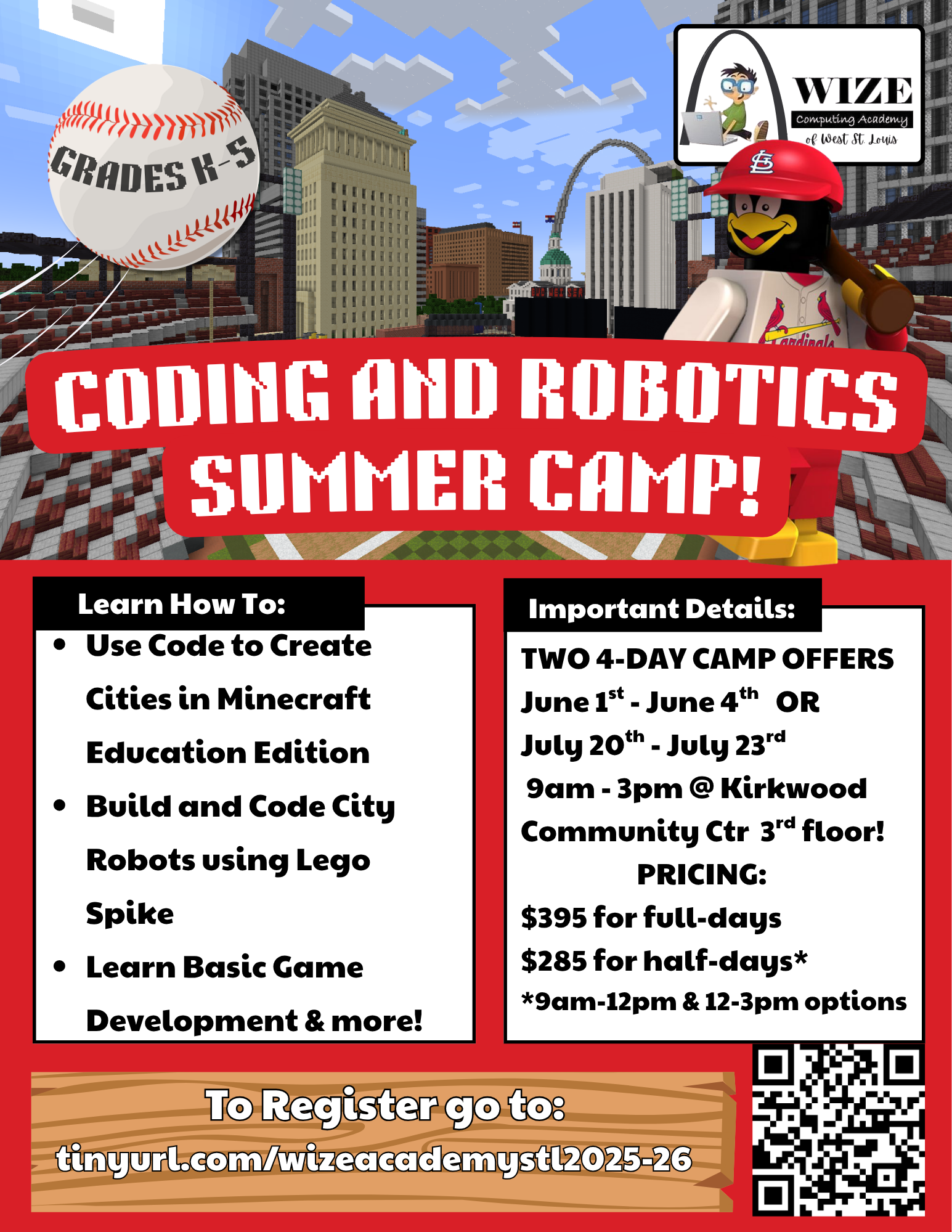 Coding and Robotics Summer Camp flier