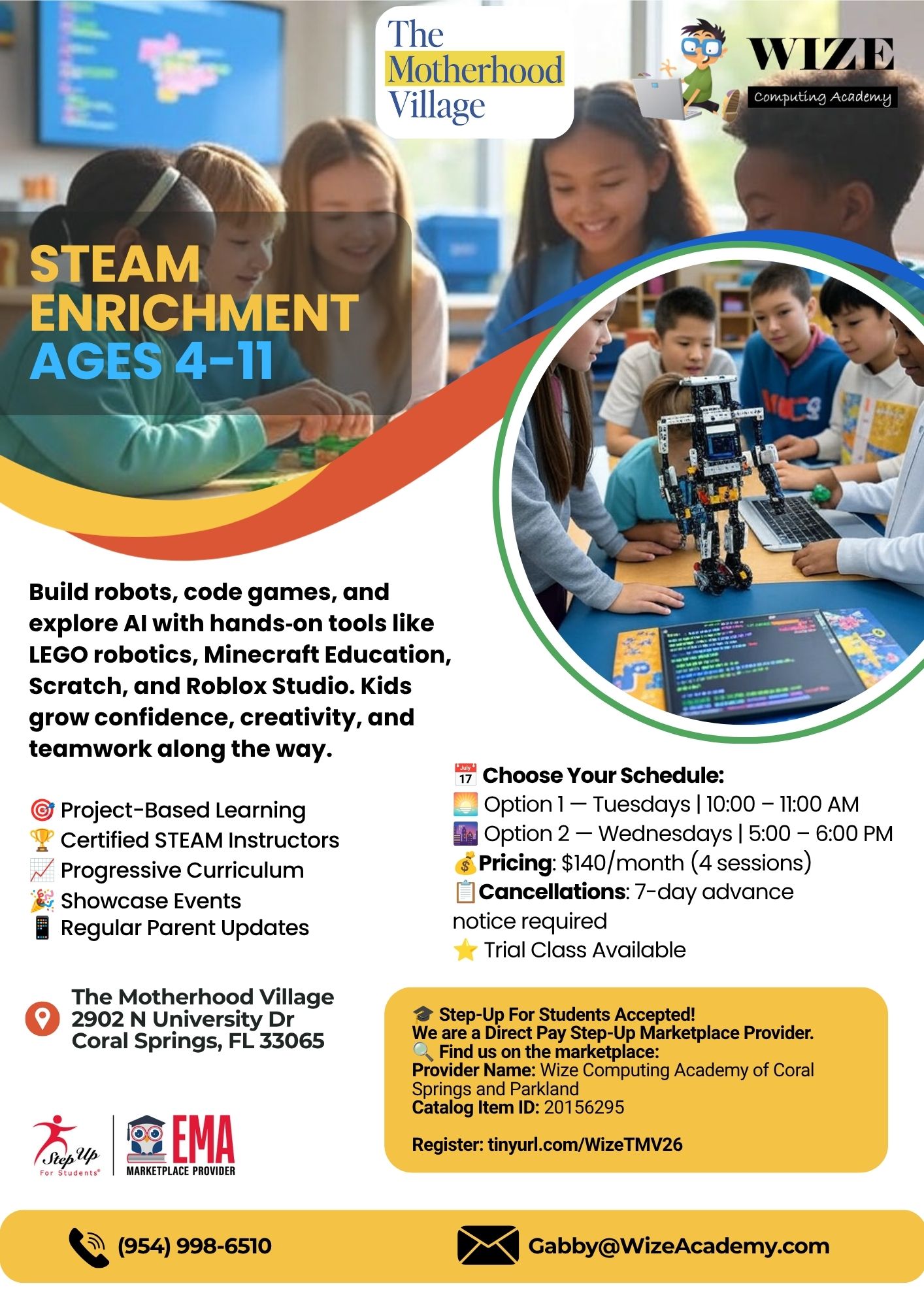 Coding and Robotics Enrichment Flyer